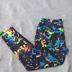 Glow in the Dark Splash Women's Leggings Size M/L